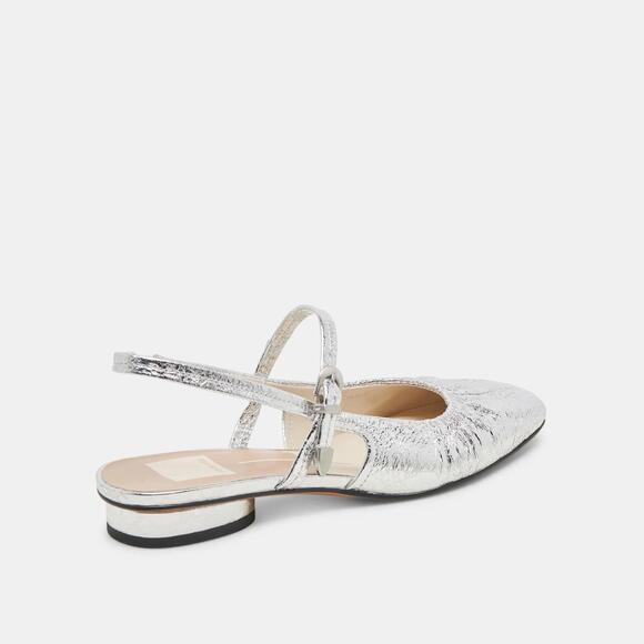NEW DOLCE VITA women\'s rianne flats in silver